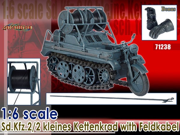 Kettenkrad mit Kabeltrommel - Exclusive