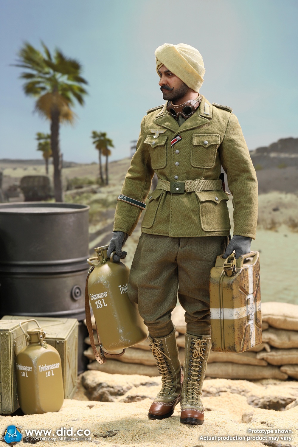 Ishaan & Panzer Commander - Stauffenberg - WWII German Africa Corps Supply Duty - in 1/6 scale Ishaan & Panzer Commander - Stauffenberg - WWII German Africa Corps Supply Duty - in 1/6 scale