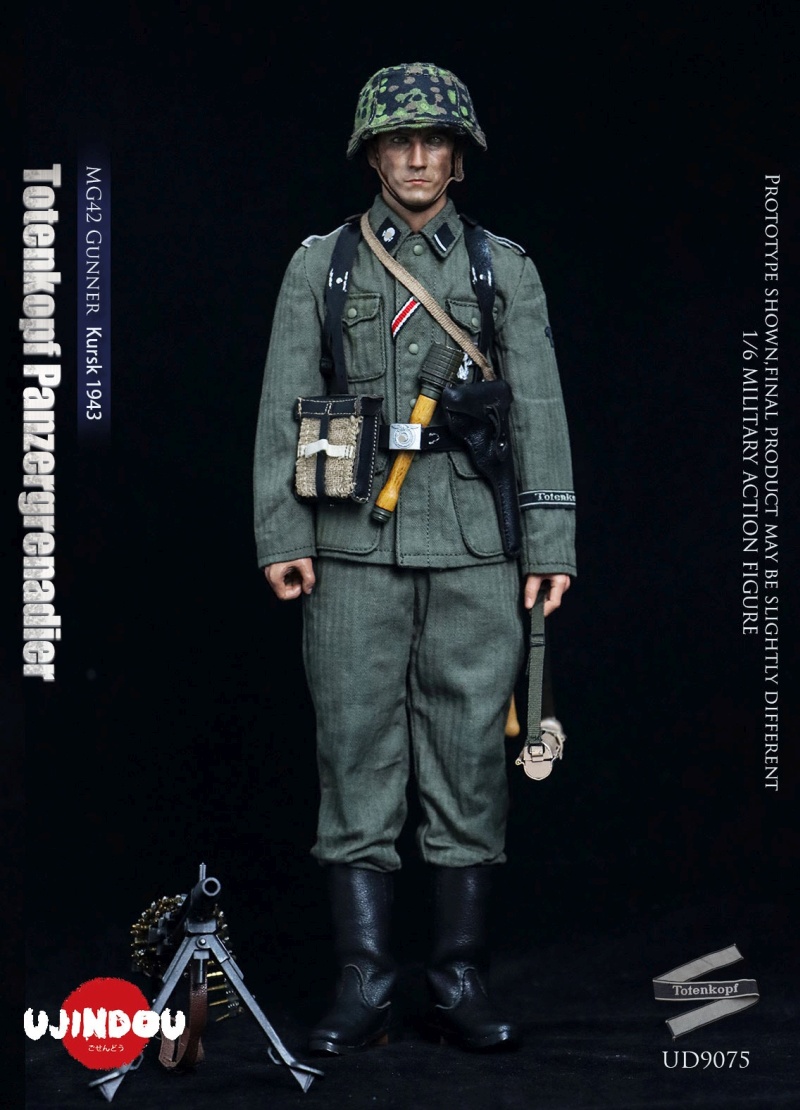 WWII Totenkopf Panzergrenadier - MG42 Gunner Kursk 1943 - in 1/6 scale
