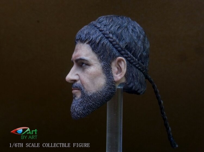 BYArt001-02 Gerard - Warrior - Head & Copper Helmet