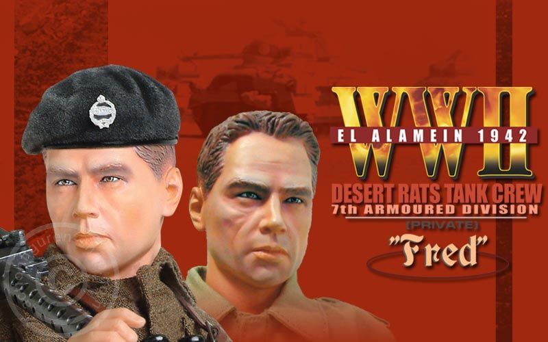 73099-08 Fred - Desert Rats Tank Crew - History CHannel Exclsuive