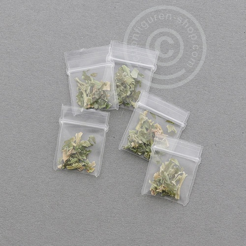 1 Mini-Mini Ziplock Bag 12 x 17mm - w/ Weed filling