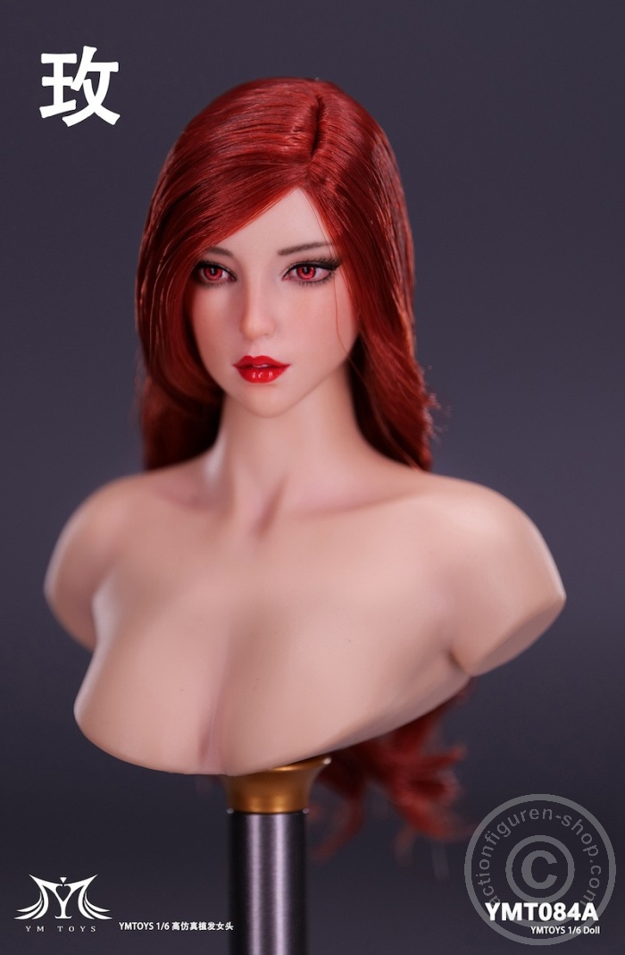 Female Head - Rose - long red Hair
