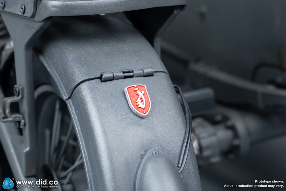 German Zündapp KS 750 Motorcycle with sidecar (Grey) - in 1/6 scale