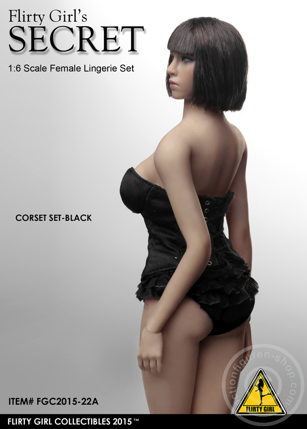 FGC2015-22A-02UbzIYJ01nJKRx Corset Lingerie Set Schwarz
