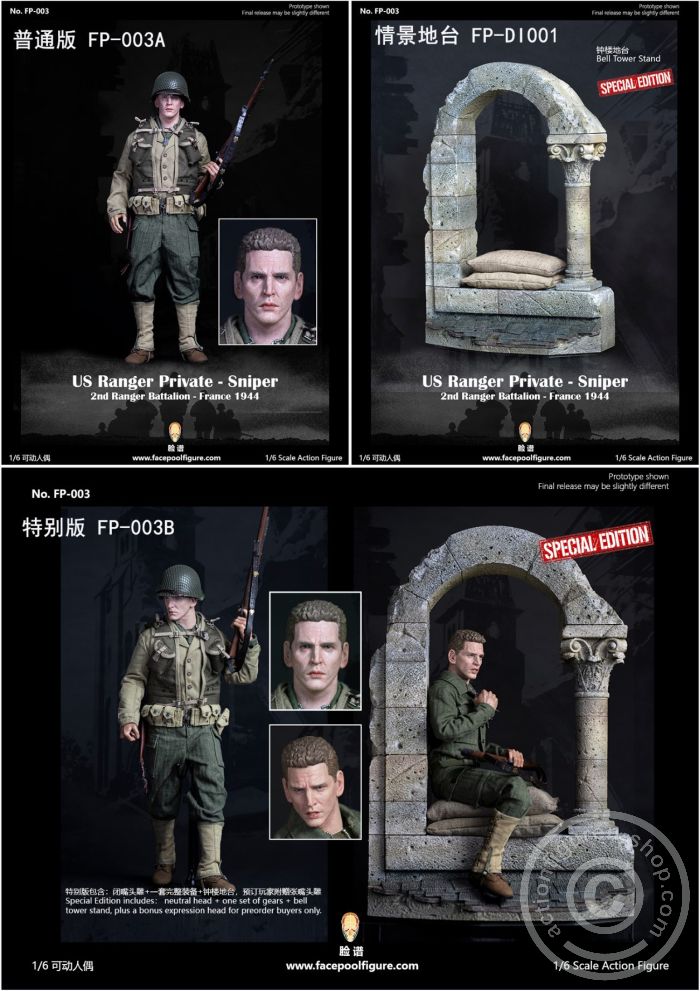 Sniper Private Jackson US Army Ranger - Special Edition w/ Diorama