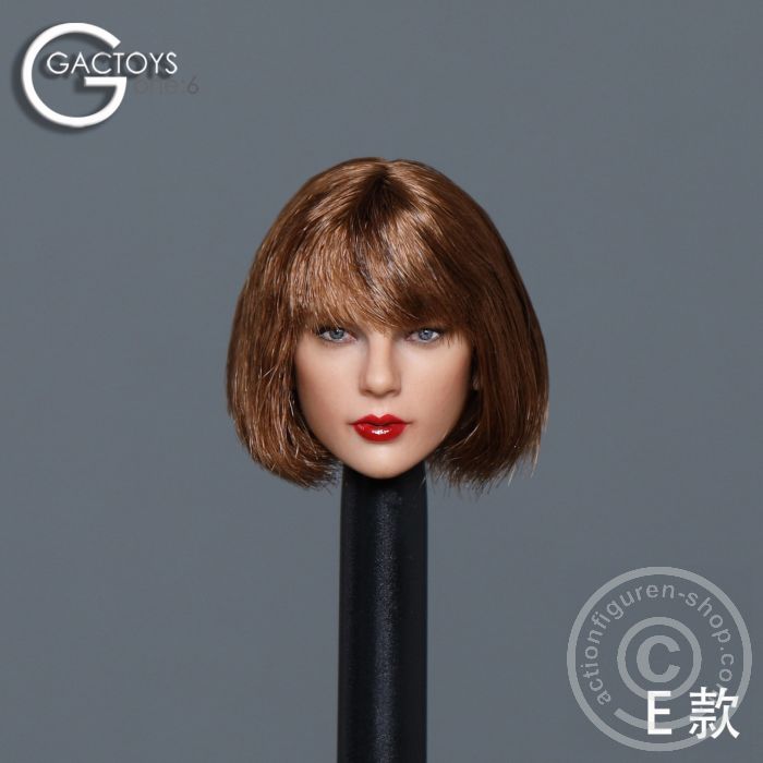 Female Head - short brown Hair