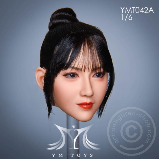 Head - black Hair - w/ Braid