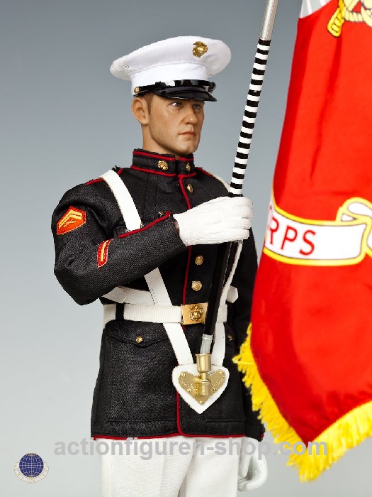 U.S. Marine Corps in Parade Uniform w/ M1 Garand