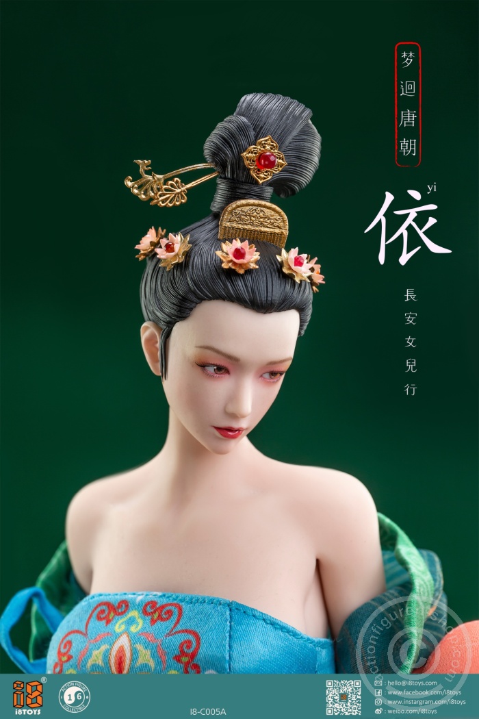 Han Chinese Clothing & Head Set - Tang Dynasty Chang on little Lady YI Han Chinese Clothing & Head Set - Tang Dynasty Chang on little Lady YI