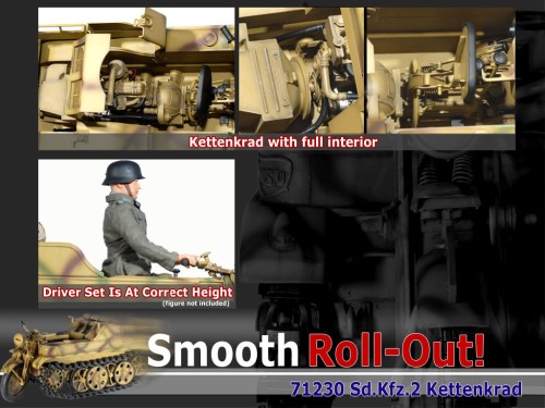 Kettenkrad mit Kabeltrommel - Exclusive