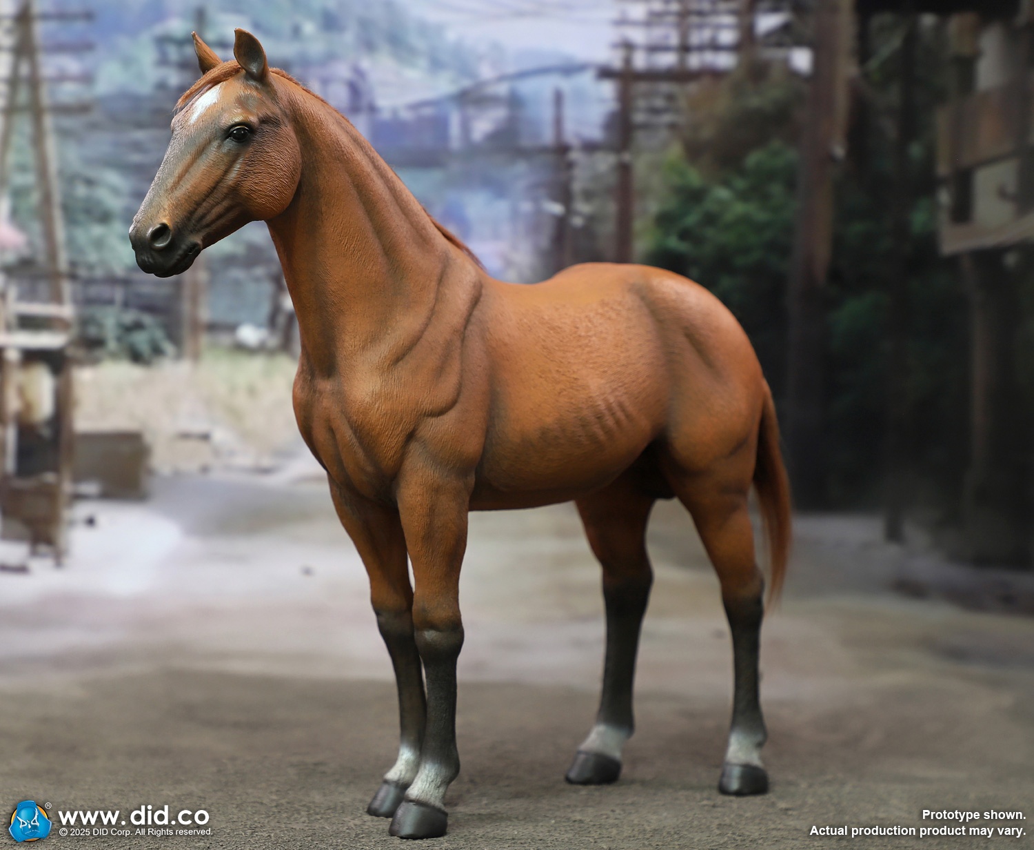 Brown-Red War Horse (Standing) US Army Cavalry - 1/6 scale Brown-Red War Horse (Standing) US Army Cavalry - 1/6 scale
