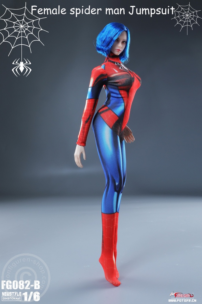 FGFB082B-03 Spider Women's Elastic Bodysuit (B)