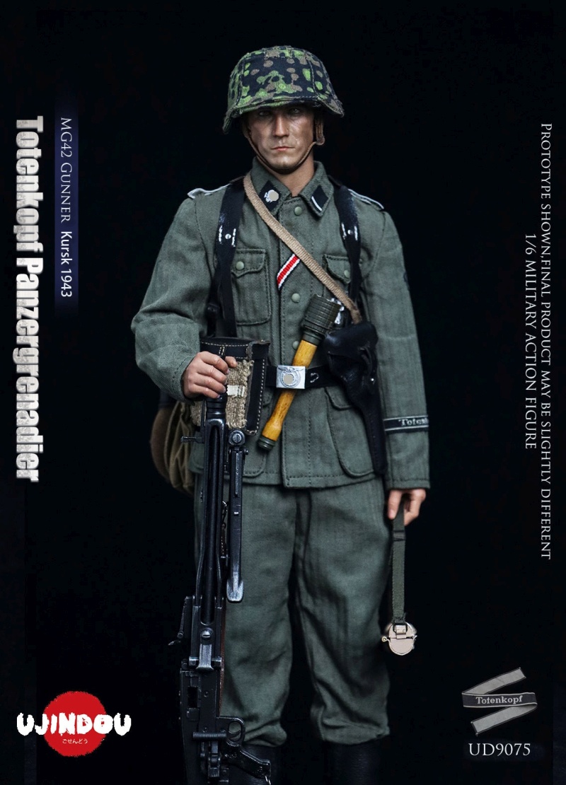 WWII Totenkopf Panzergrenadier - MG42 Gunner Kursk 1943 - in 1/6 scale