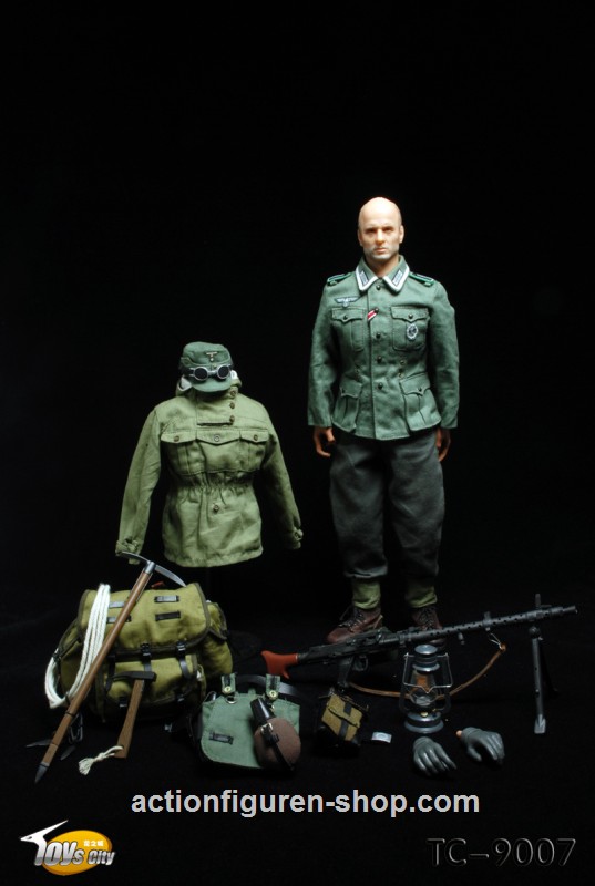 TTL9007-02z Deutscher Gebrigsjäger mit MG34