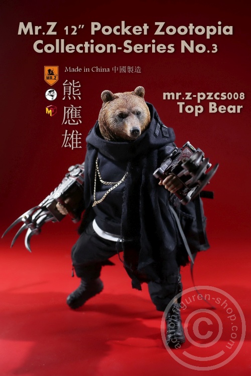 MRZpccs08-22 Top Bear - 12" Pocket Zootopia Collection-Series No.3