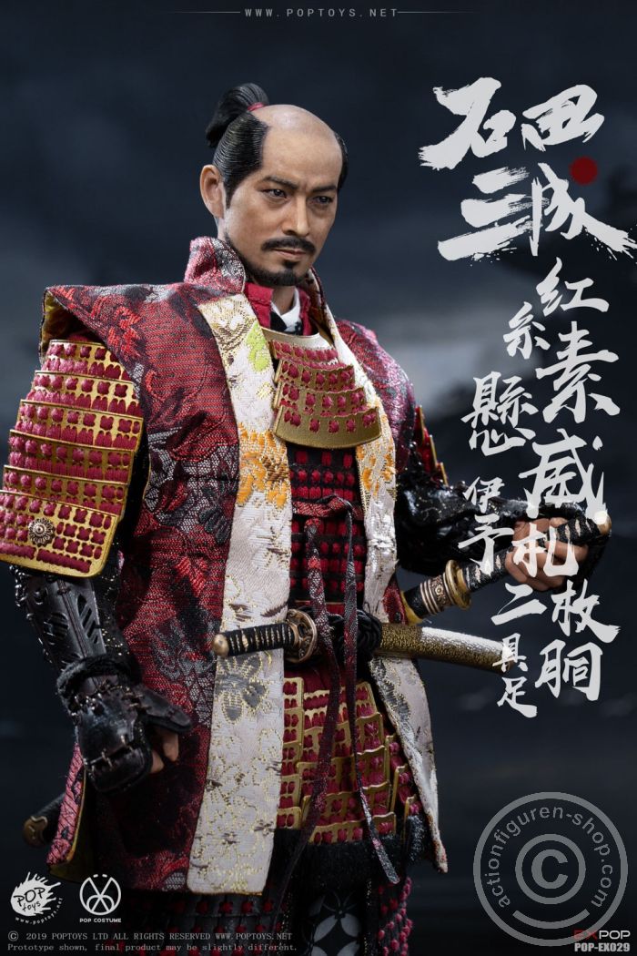 PTex29-061RBPFCoExsPXN Ishida Mitsunari - Red Armor & Accessories-Pack