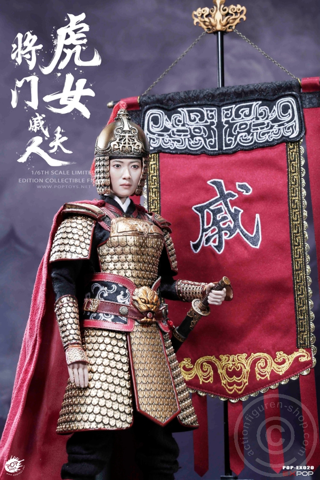 Heroine Mrs. Qi + Pferd + Banner