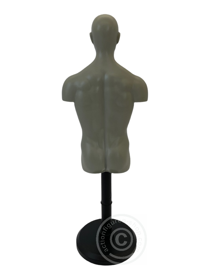 Bust10-03 Mannequin Stand - male - grey