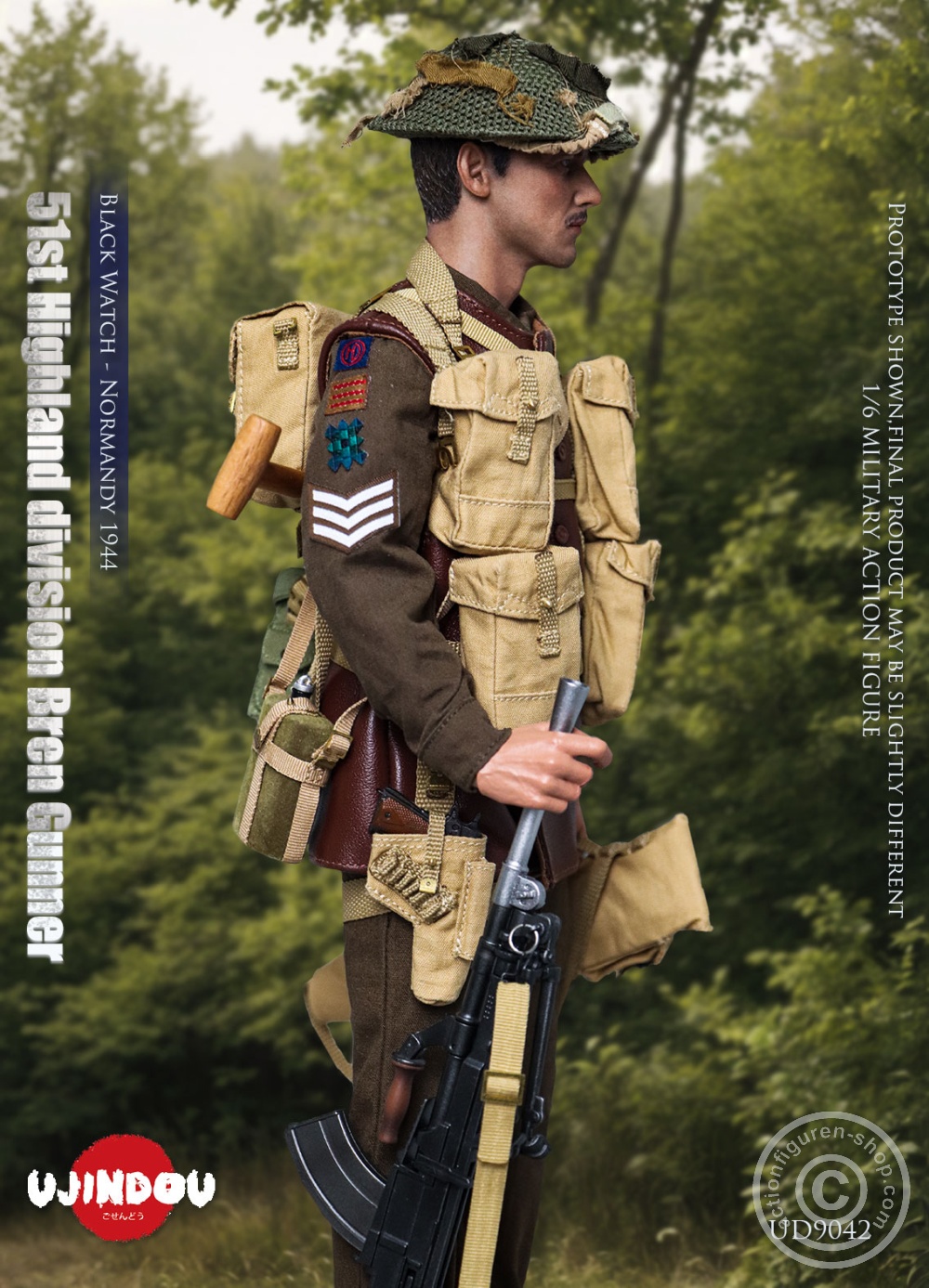 51st Highland Division Bren Gunner - Black Watch - Normandy 1944 - in 1/6 scale 51st Highland Division Bren Gunner - Black Watch - Normandy 1944 - in 1/6 scale