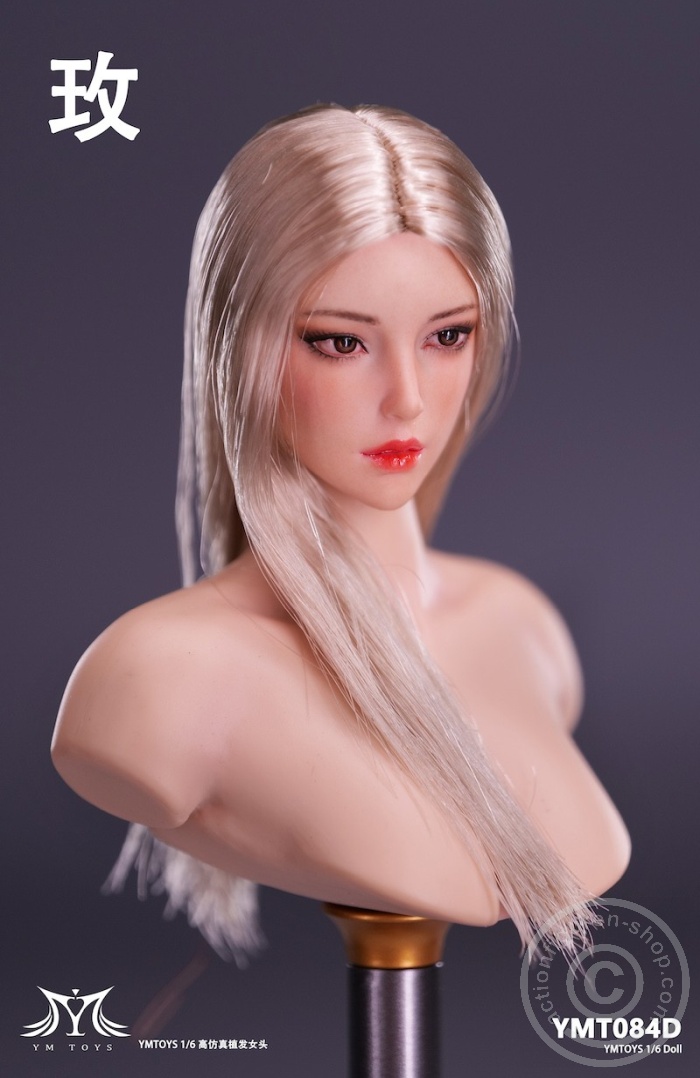Female Head - Rose - long blond Hair
