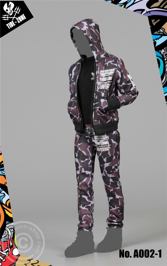 TiZ-A002-1-05 Sports Camouflage Outfit - dunkles camo