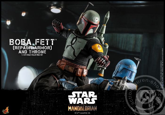 Star Wars: The Mandalorian - Boba Fett (Repaint Armor) & Throne