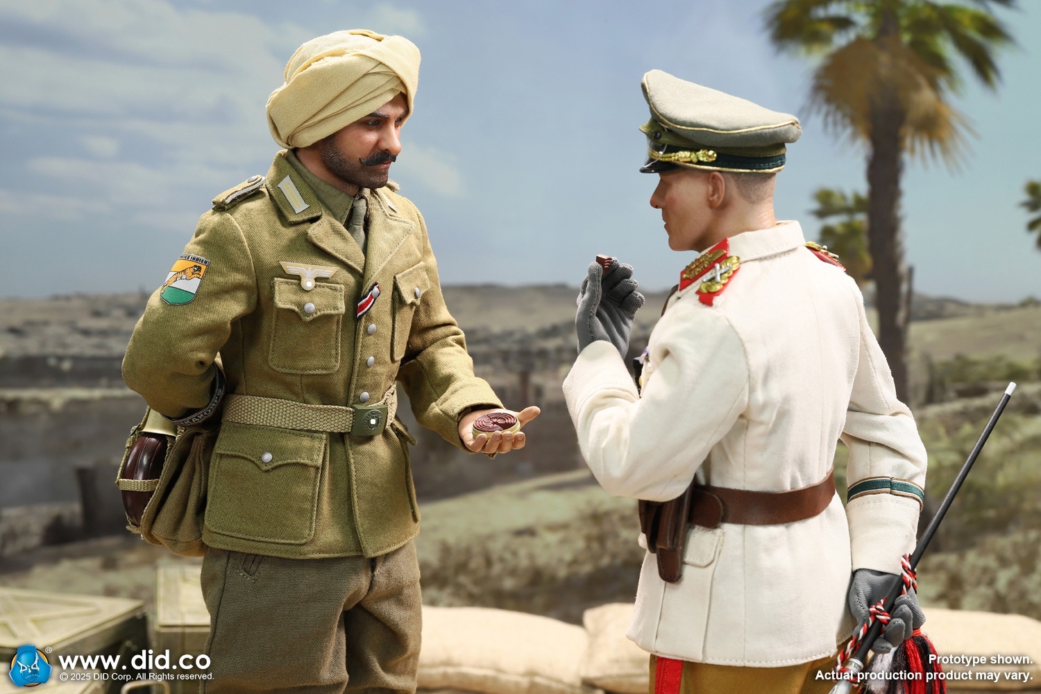 Ishaan & Panzer Commander - Stauffenberg - WWII German Africa Corps Supply Duty - in 1/6 scale Ishaan & Panzer Commander - Stauffenberg - WWII German Africa Corps Supply Duty - in 1/6 scale