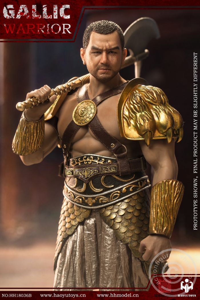 HH18036B-04 Gallic Warrior - Gold Version