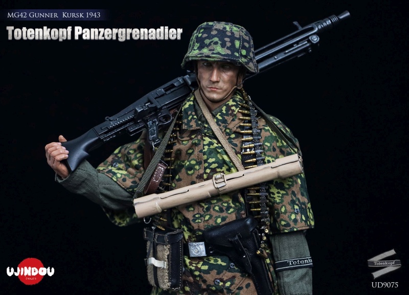 WWII Totenkopf Panzergrenadier - MG42 Gunner Kursk 1943 - in 1/6 scale