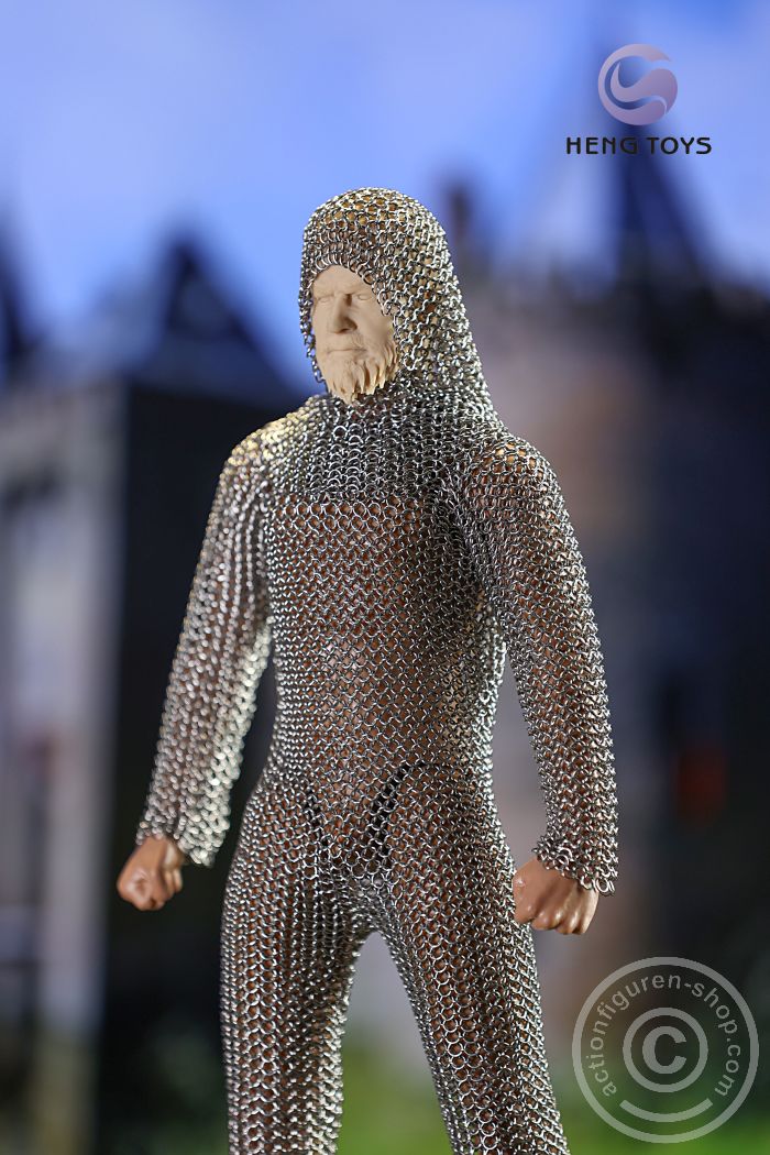 Chainmail (Long-sleeve Shirt w/ Hood) - Stainless Steel Armour - male