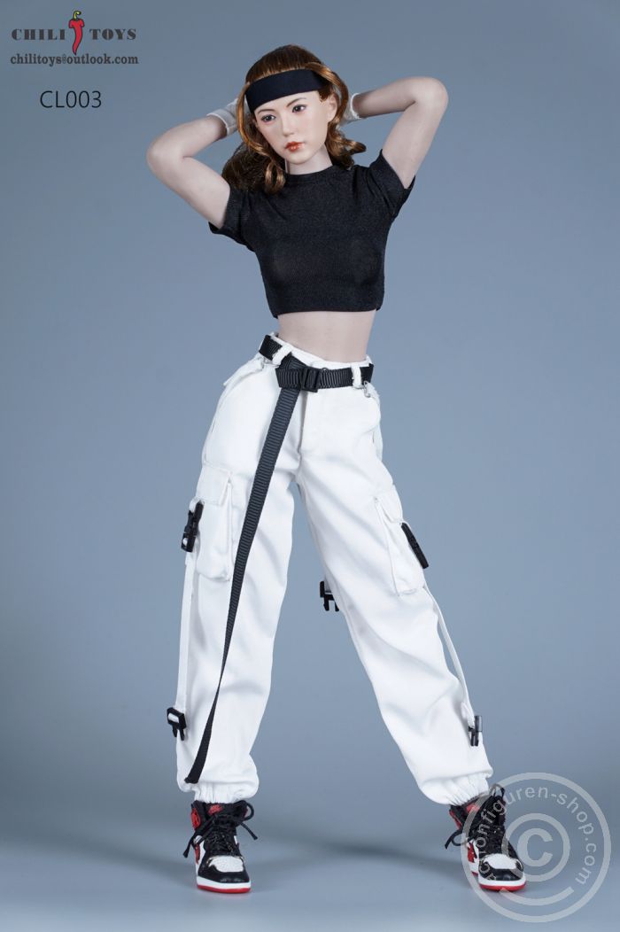 Casual Female Cargo Pants Set - W