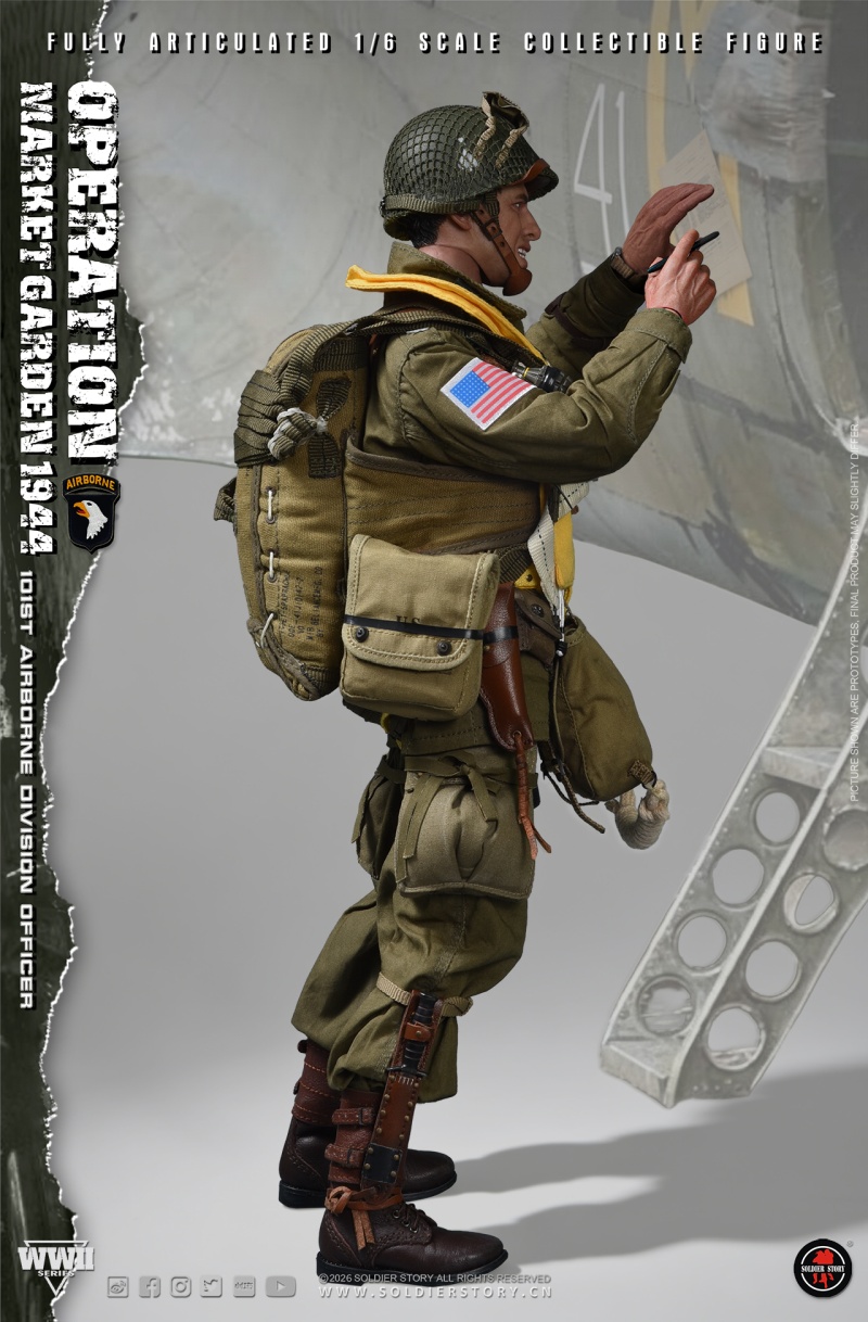 U.S. Army 101st Airborne Division Officer - WWII Operation Market Garden - in 1:6 scale