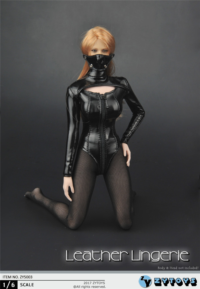 ZY5003-06 Sexy Leather Lingerie Set