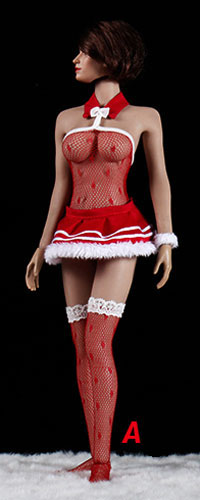 Sexy One-Piece Miniskirt Set - Red