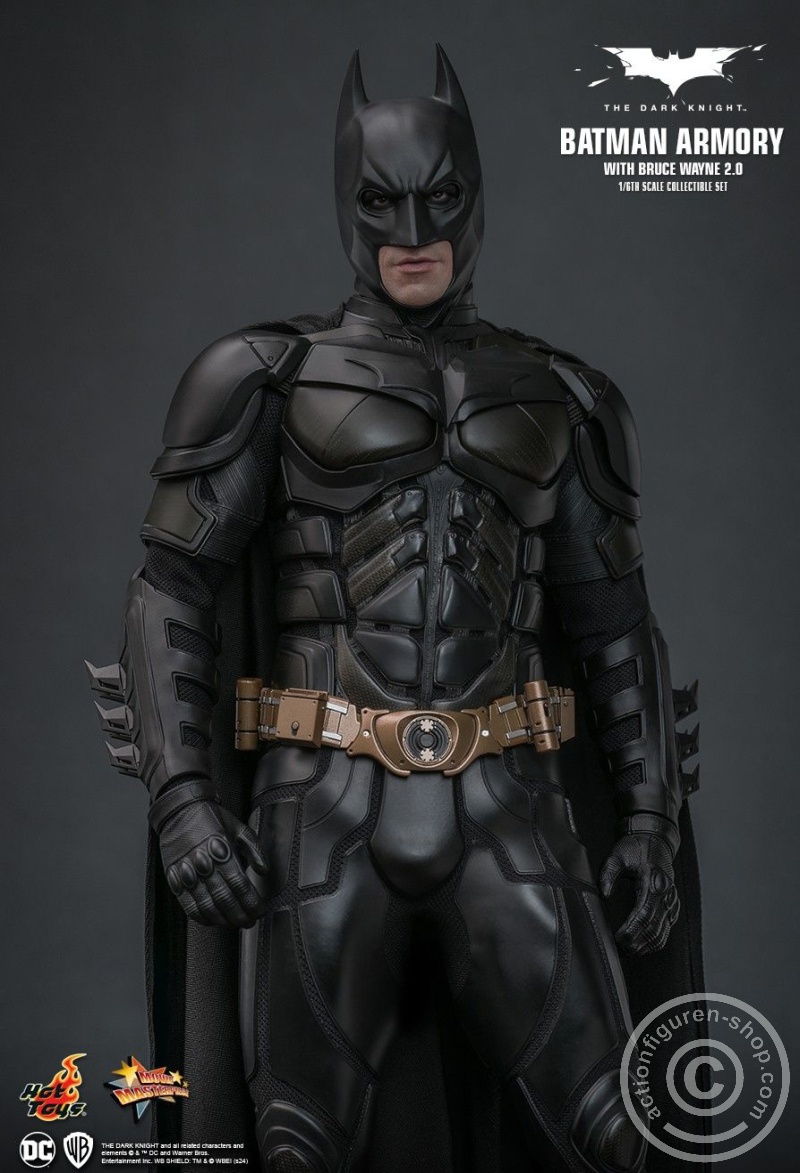 The Dark Knight - 1/6th scale Batman Armory with Bruce Wayne (2.0) Collectible Set - MMS750