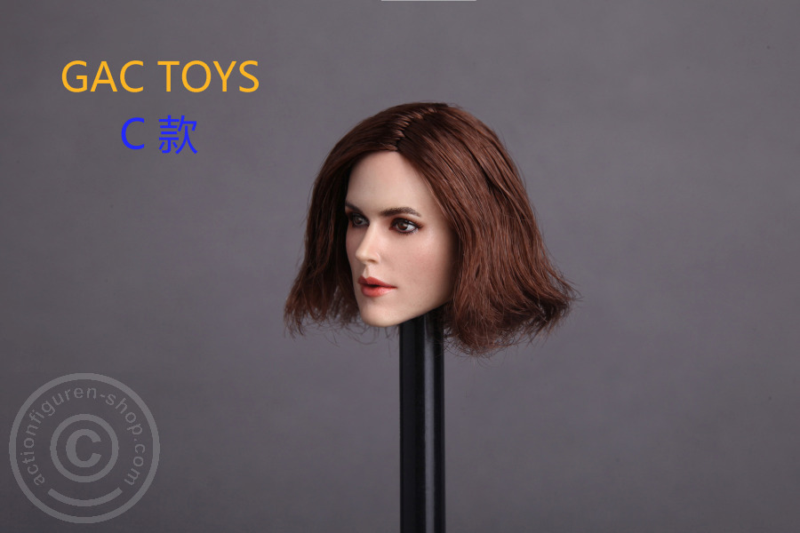 Female Head - brown short Hair