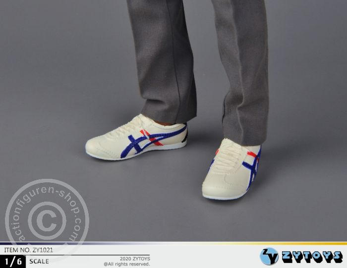 ZY1021B-02 Male Asics Sneakers - white