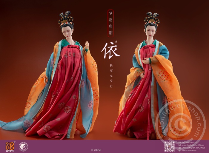Han Chinese Clothing & Head Set - Tang Dynasty Chang on little Lady YI Han Chinese Clothing & Head Set - Tang Dynasty Chang on little Lady YI