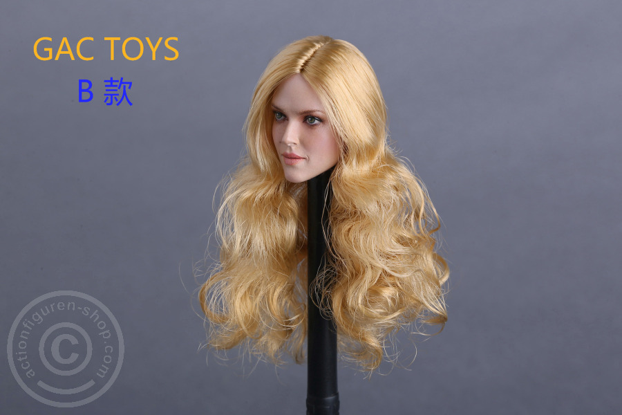 Female Head - blond long Hair
