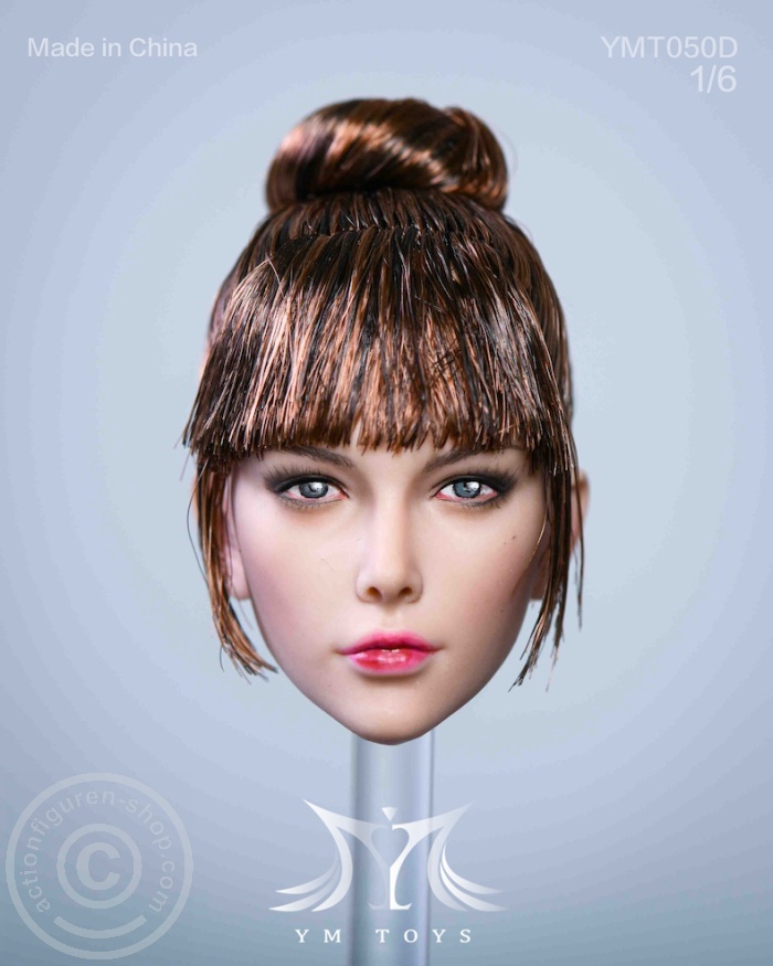 Head - brown-copper Hair - Hair-Up Style