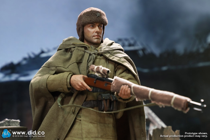 80139-11 Vasily Zaitsev - WW II Red Army Sniper - with weathering