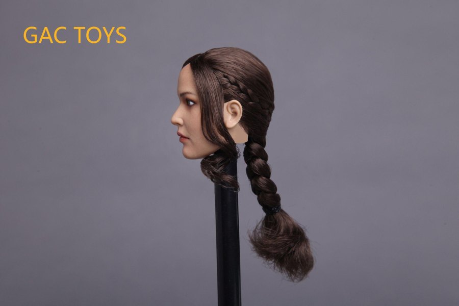 Female Head - brown Hair w/ Pigtail