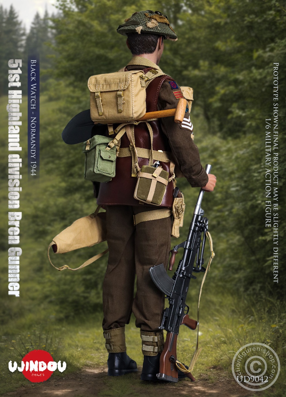 51st Highland Division Bren Gunner - Black Watch - Normandy 1944 - in 1/6 scale 51st Highland Division Bren Gunner - Black Watch - Normandy 1944 - in 1/6 scale