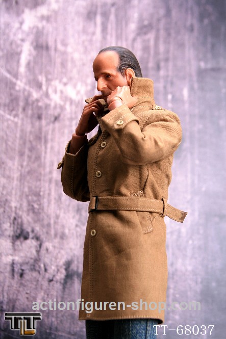 ttl68037-08z Men in Suit - Mafiosi im Trenchcoat - khaki