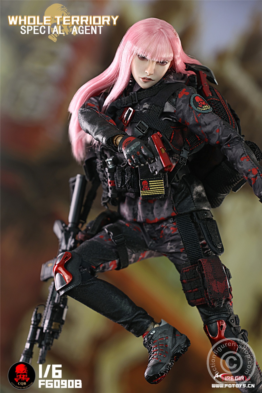 All Territory Secret Agent CQB Tactical Team Suit - Outfit & Accessoire Set - in 1/6 scale