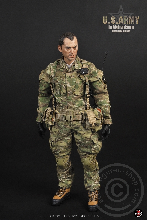 SSt068-19 U.S.Army in Afghanistan M249 SAW Gunner