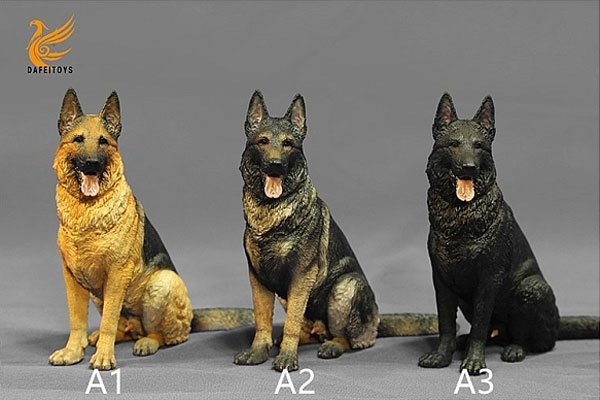 DF001A-00 Schäferhund - dunkel - sitzend