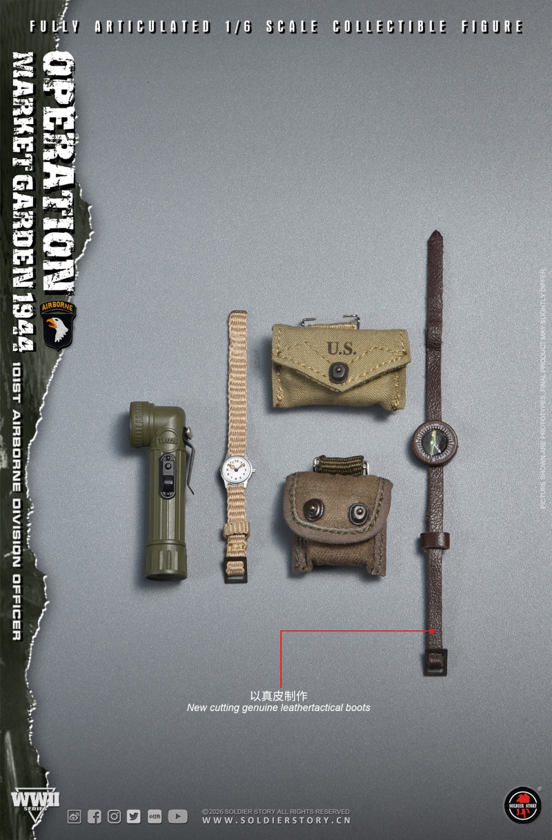 U.S. Army 101st Airborne Division Officer - WWII Operation Market Garden - in 1:6 scale