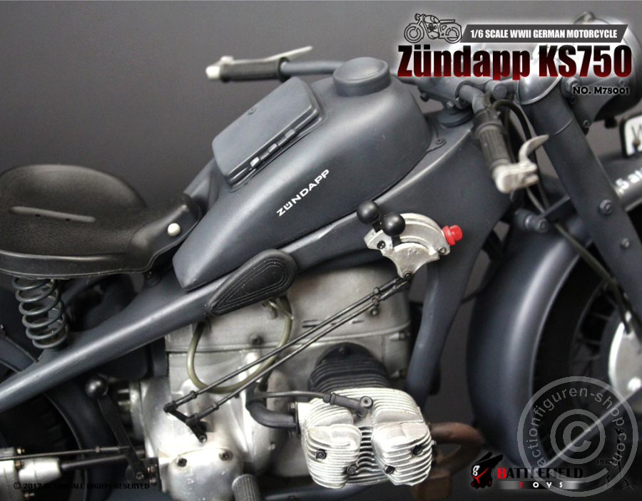 Zündapp KS750 Motorrad - grau